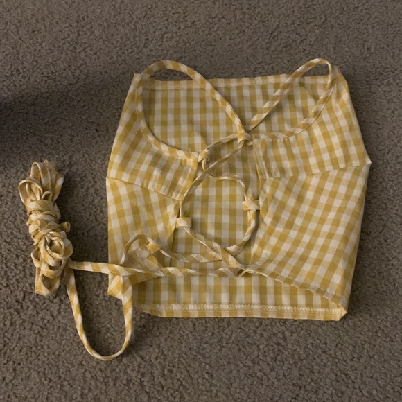 shein plaid tube top - Picture 2 of 3